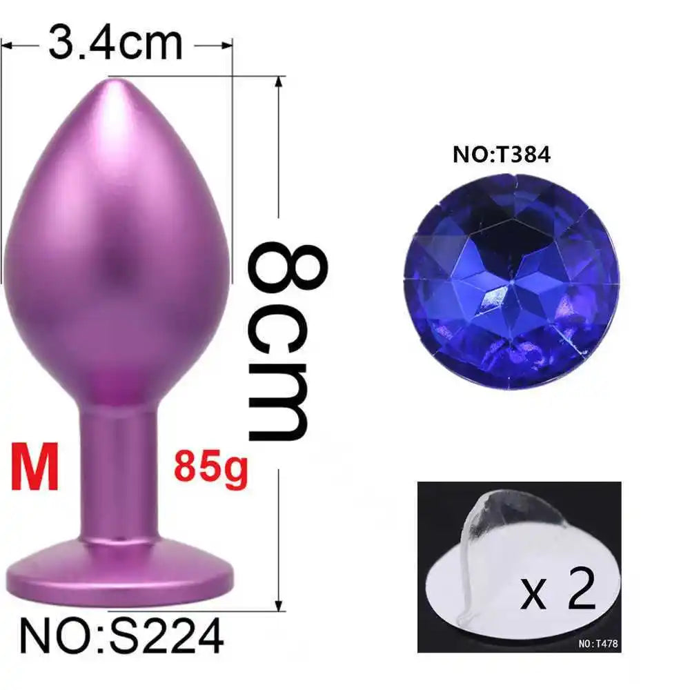 Corazón Secreto – Plug Anal con Joya (Talla M)