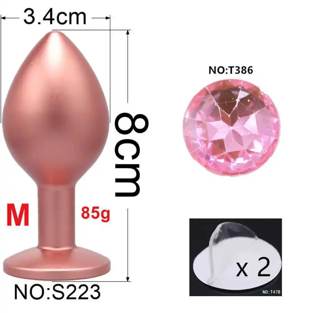 Corazón Secreto – Plug Anal con Joya (Talla M)