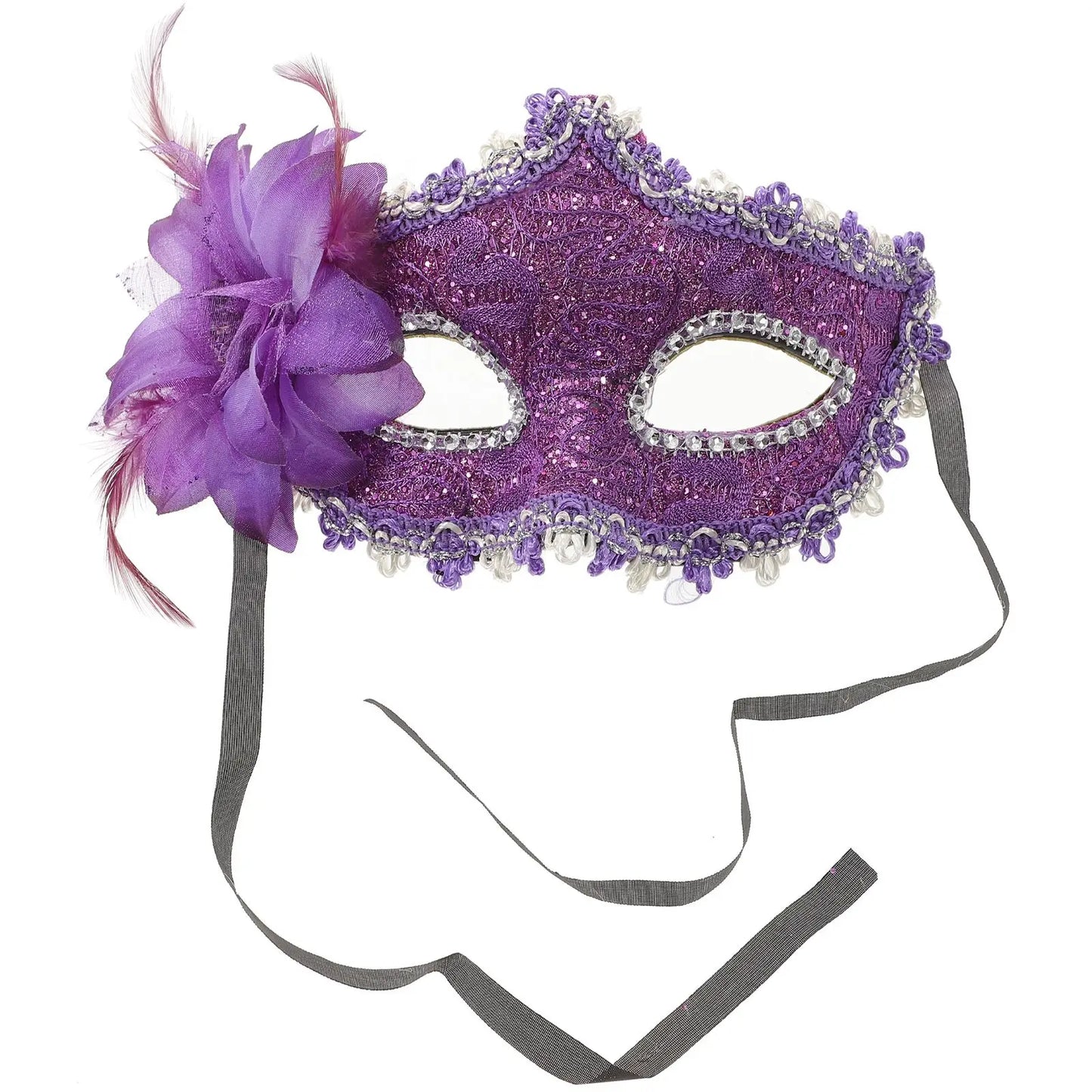 Máscaras de boda para mascarada, maquillaje de Halloween, encaje negro veneciano, fiesta de disfraces Vintage