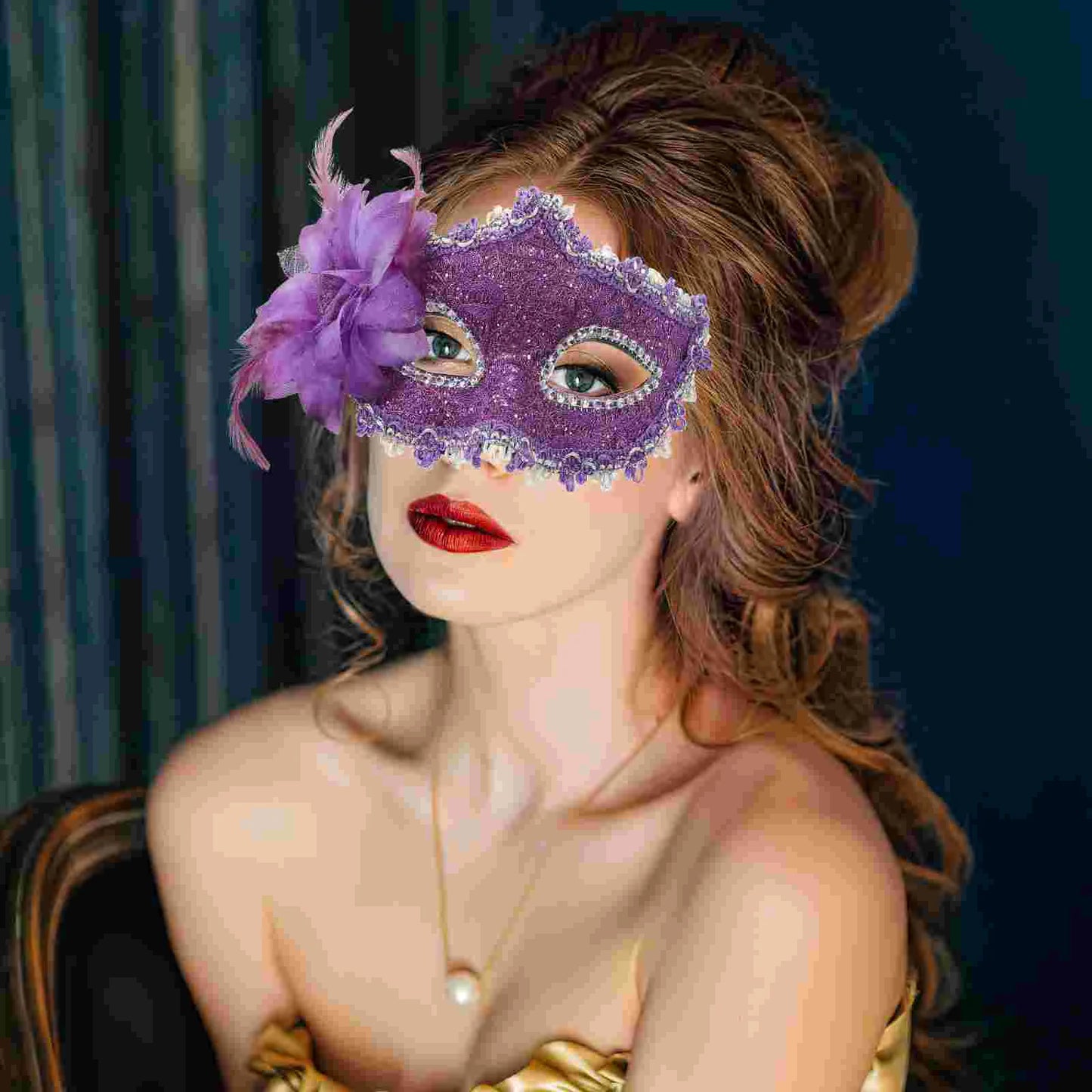 Máscaras de boda para mascarada, maquillaje de Halloween, encaje negro veneciano, fiesta de disfraces Vintage