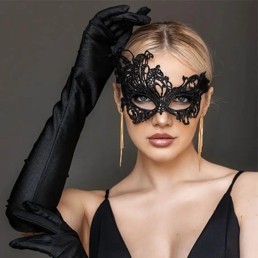 Fiesta de disfraces negra, accesorio de media cara, máscara de mariposa de plumas, máscara de ojos misteriosa anual para fiesta