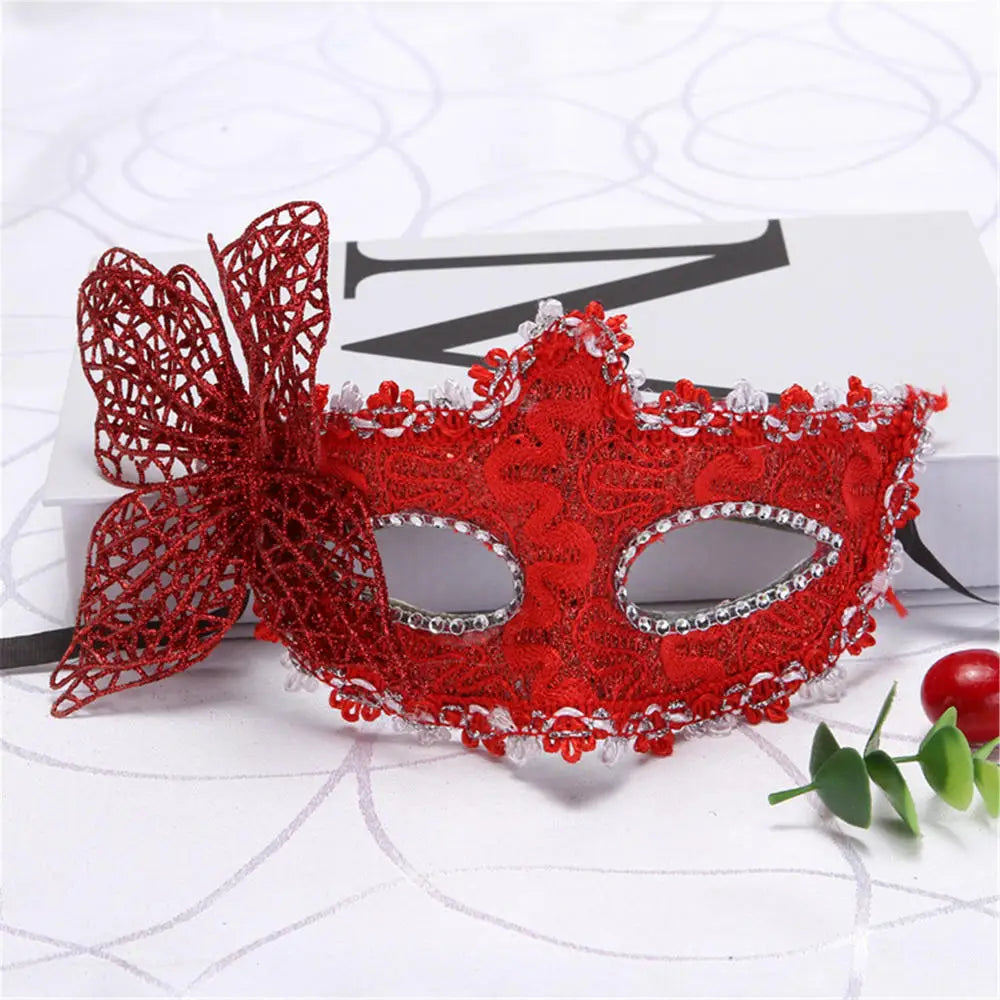 Máscara Sexy de Carnaval con Plumas y Encaje Decoración Cosplay Fiesta Baile de Princesa Mardi Gras Media Máscara Decoración de Vestido Encantadora Sexy