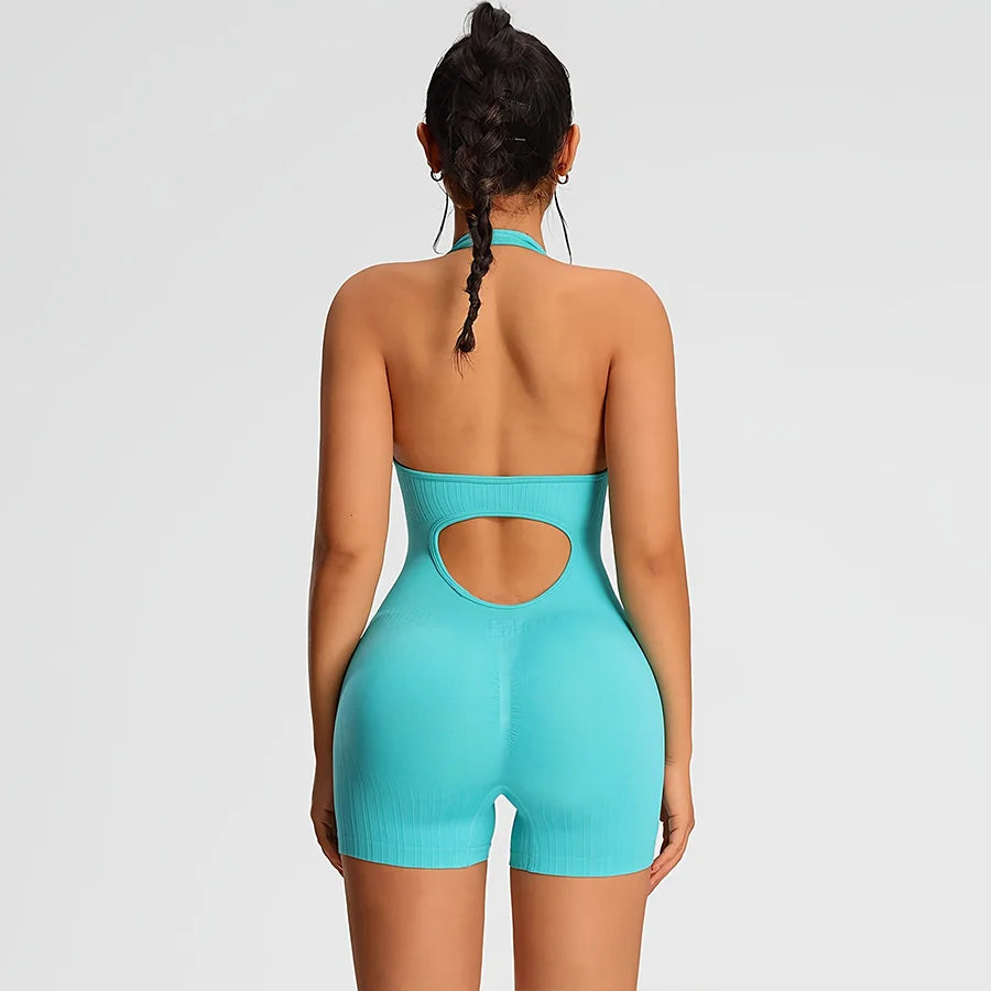 Peleles de verano, ropa deportiva para mujer, pantalones combinados para gimnasio, monos para mujer, ropa deportiva para Yoga, monos de Fitness para mujer, pantalones cortos, mono